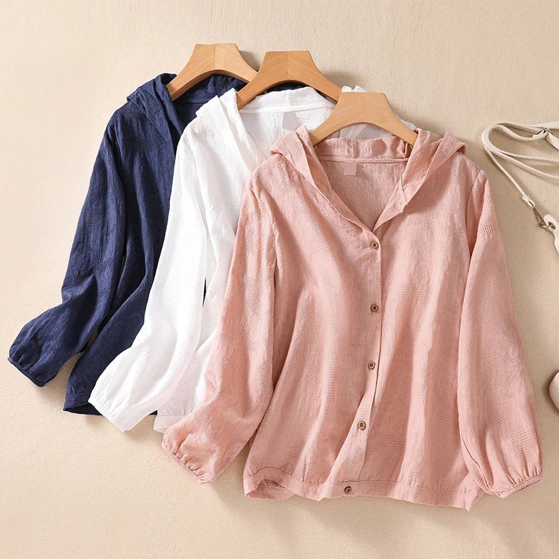 Petra – camisa ligera con capucha