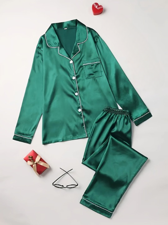 Luz – pijama satinado de dos piezas