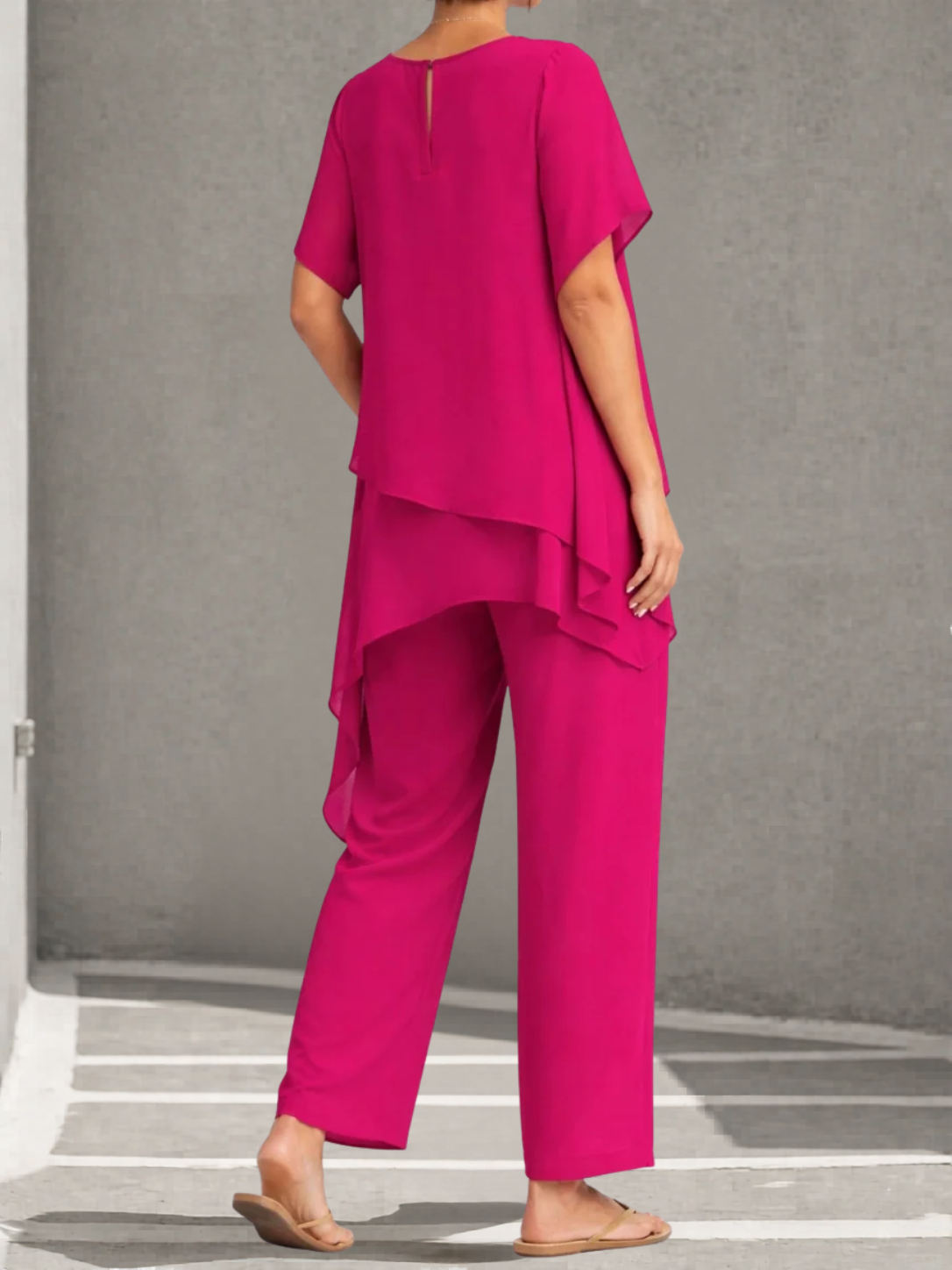Aurora – conjunto palazzo de gasa en capas