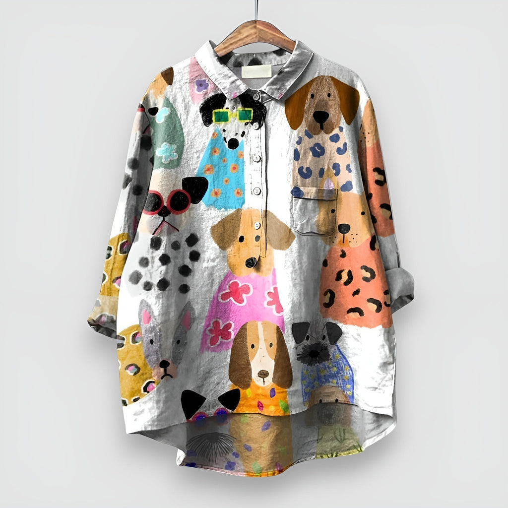 Reyes – camisa estampado de perritos