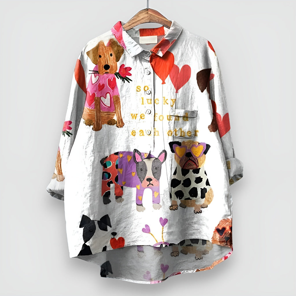 Reyes – camisa estampado de perritos