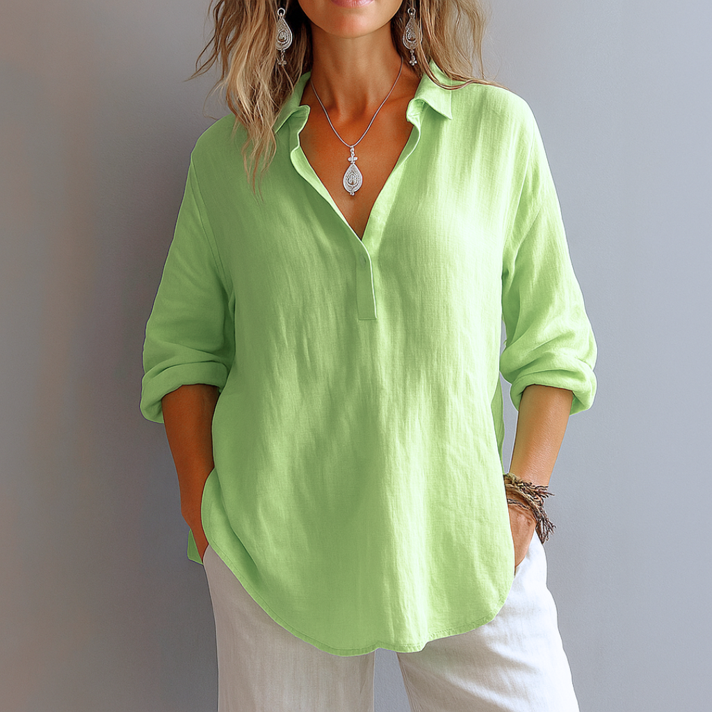 Andrea – blusa ligera con escote en v