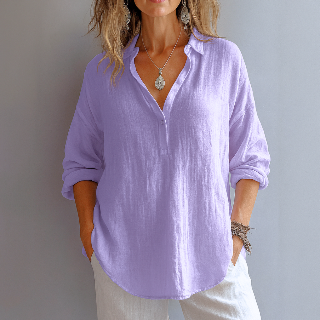 Andrea – blusa ligera con escote en v