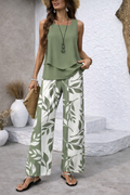 Elvira – conjunto de top en capas y pantalón botánico