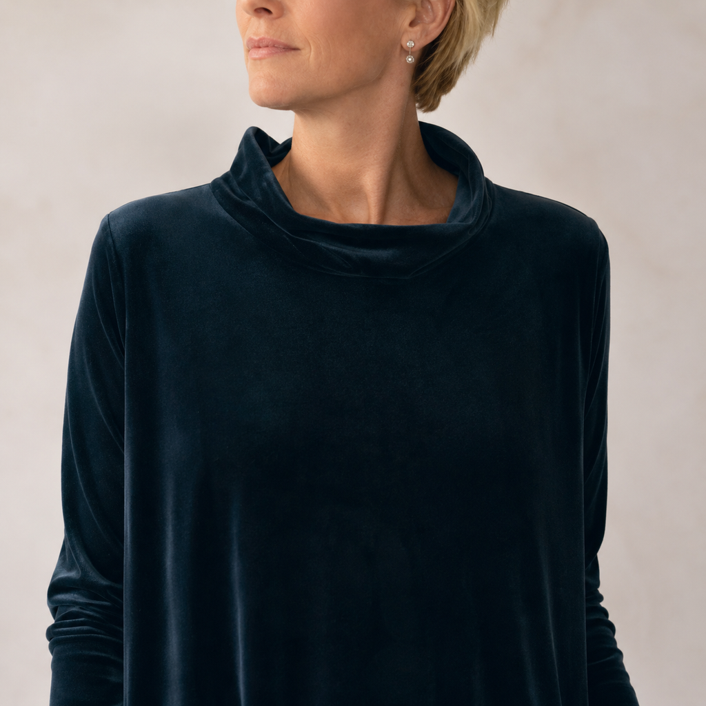 Elena – vestido maxi de terciopelo