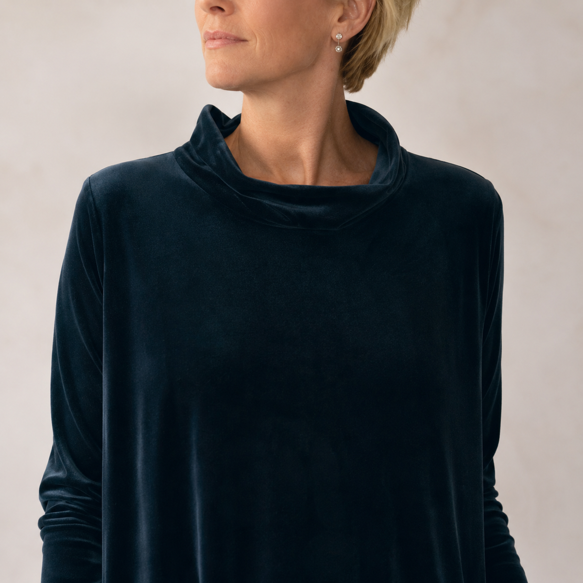 Elena – vestido maxi de terciopelo