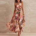 Serena – vestido floral de un hombro
