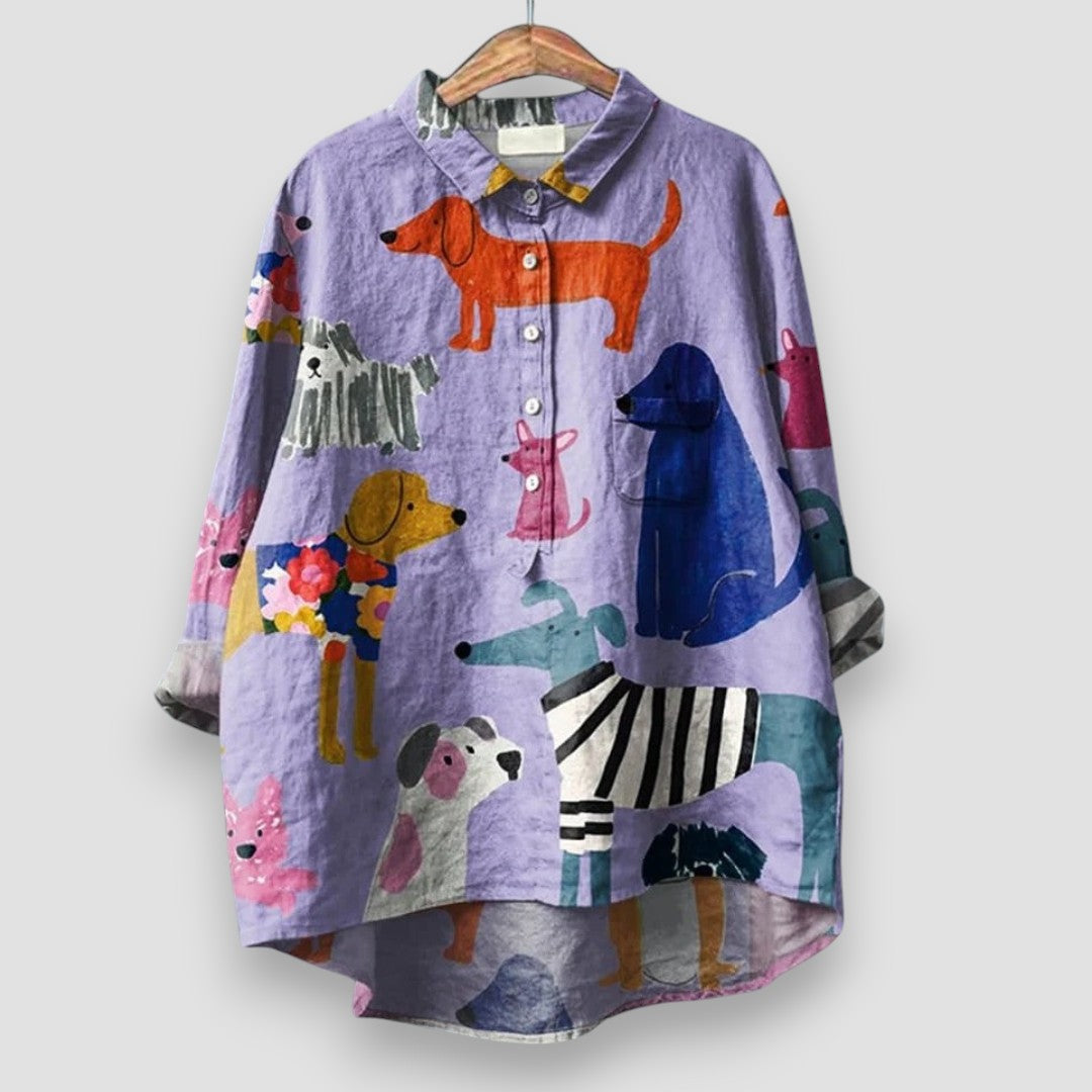 Reyes – camisa estampado de perritos