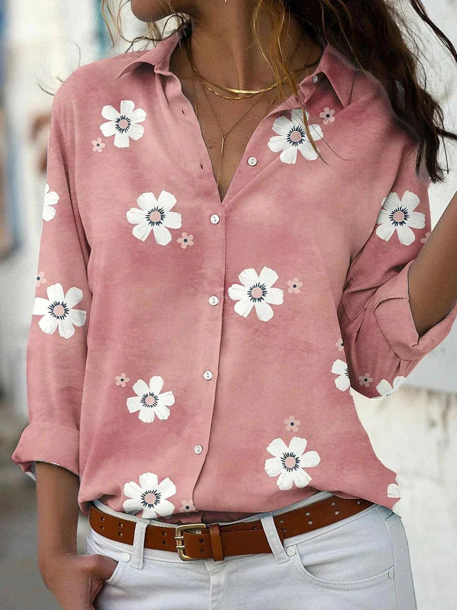 Emma – blusa camisera estampada de flores