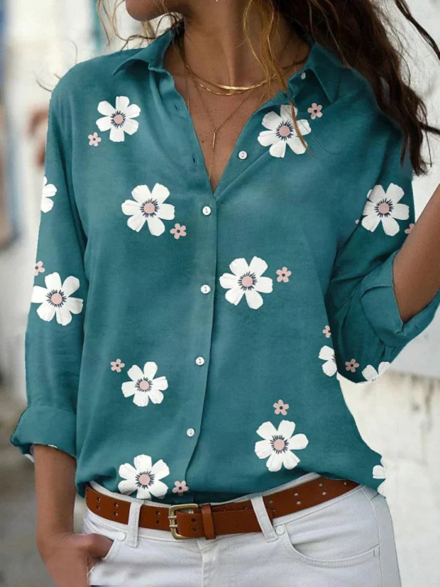 Emma – blusa camisera estampada de flores