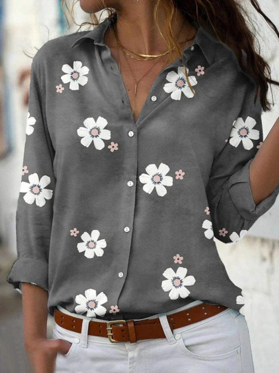 Emma – blusa camisera estampada de flores