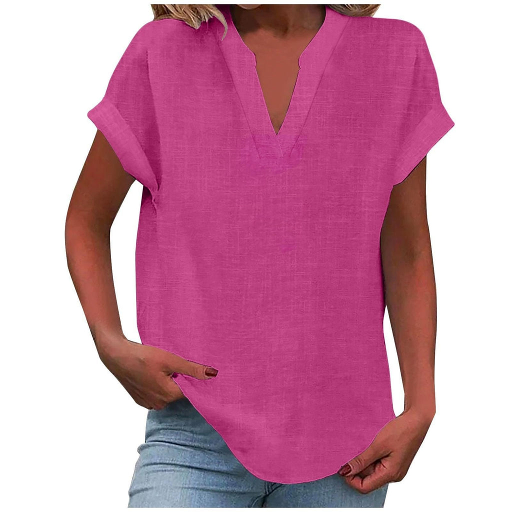 Clotilde – blusa holgada con escote en v