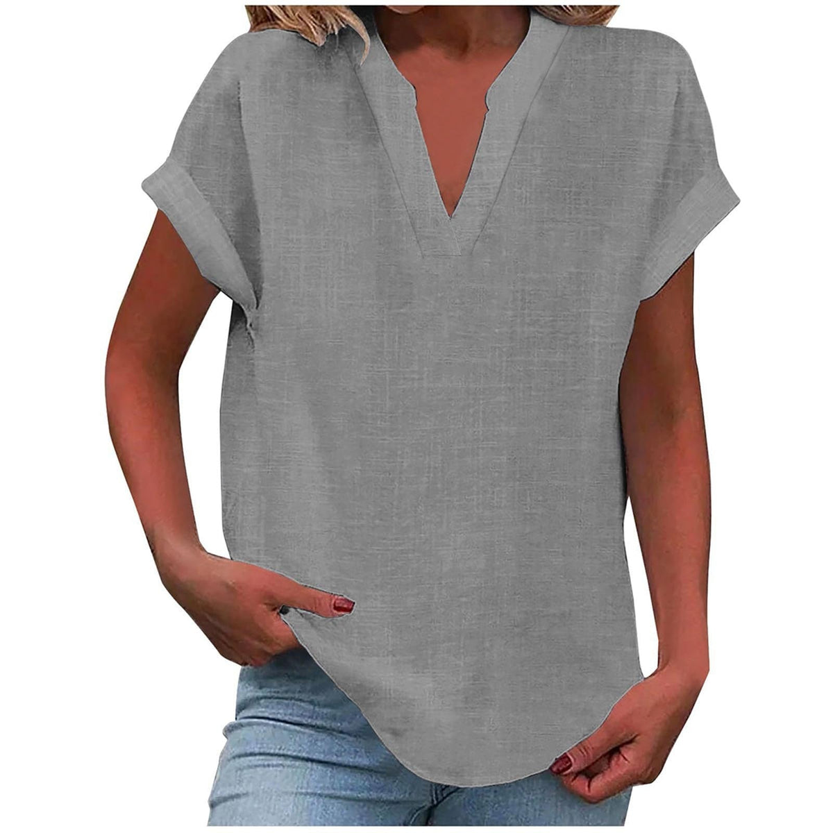 Clotilde – blusa holgada con escote en v