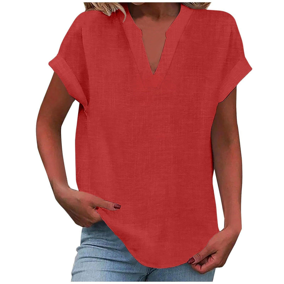 Clotilde – blusa holgada con escote en v