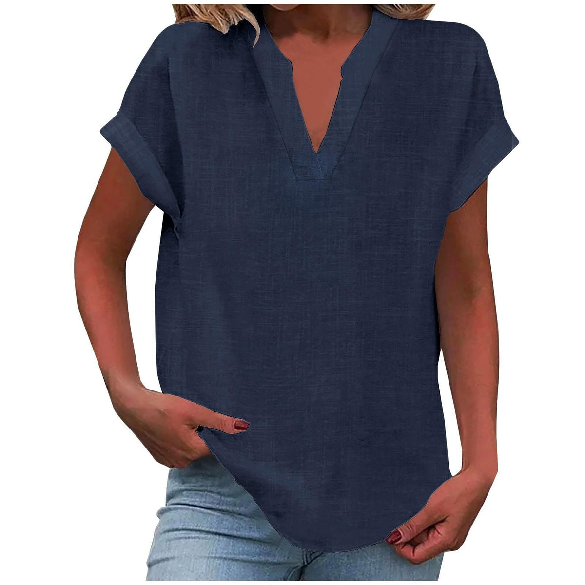 Clotilde – blusa holgada con escote en v