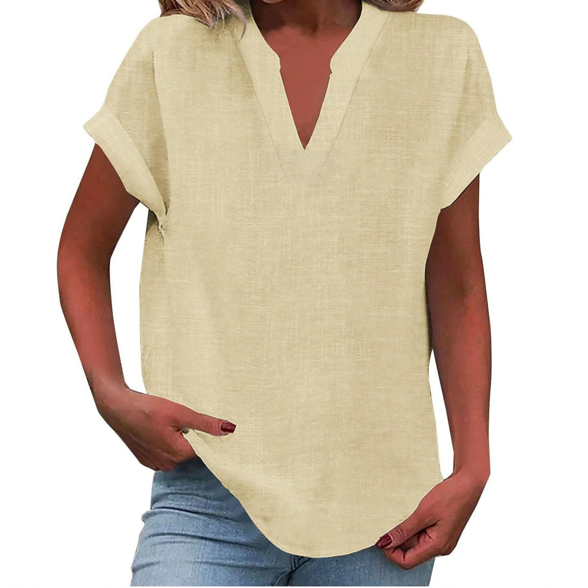 Clotilde – blusa holgada con escote en v