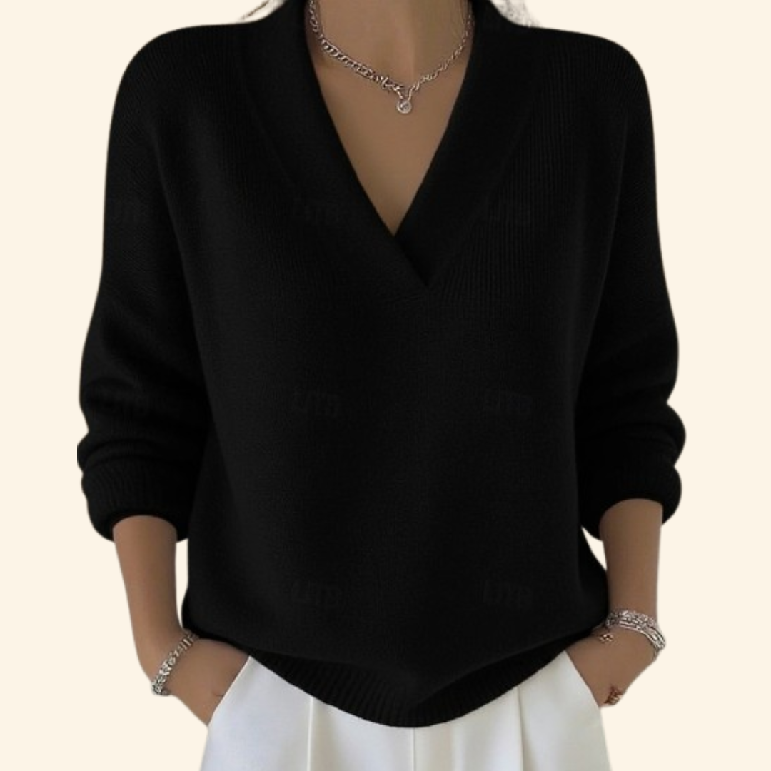 Hortensia – blusa suave con escote en v