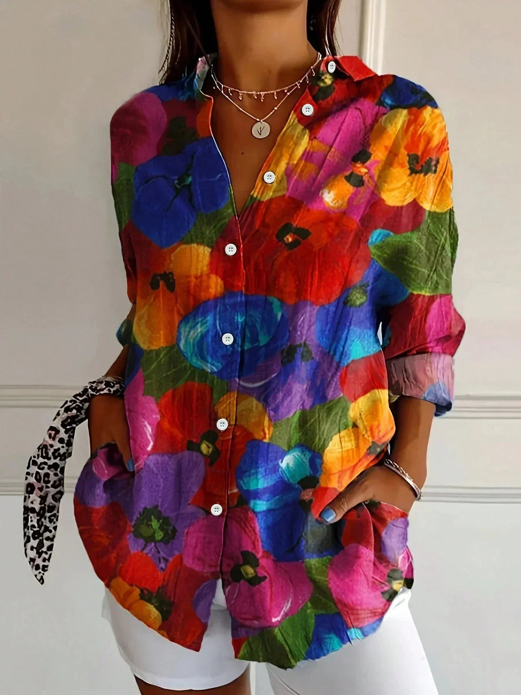 Benita – blusa estampada de colores
