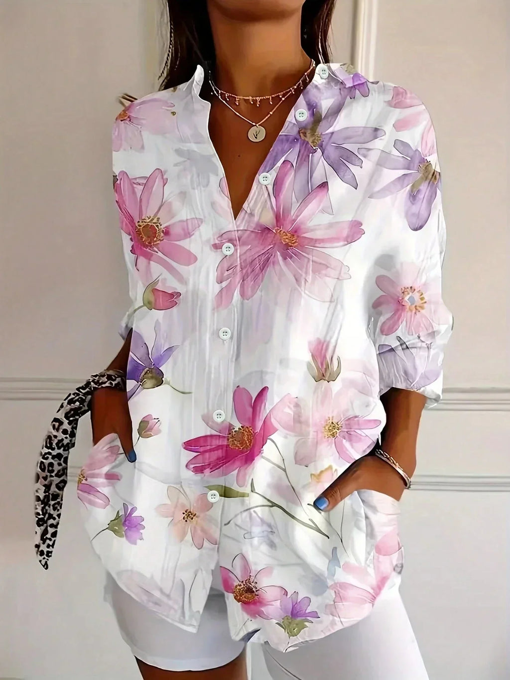 Benita – blusa estampada de colores
