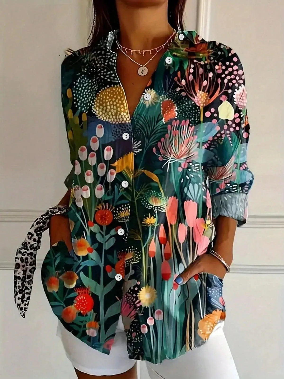 Benita – blusa estampada de colores
