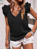 Luciana – top de verano con mangas de volante