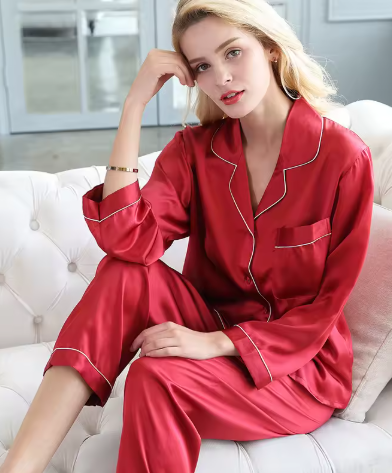 Luz – pijama satinado de dos piezas