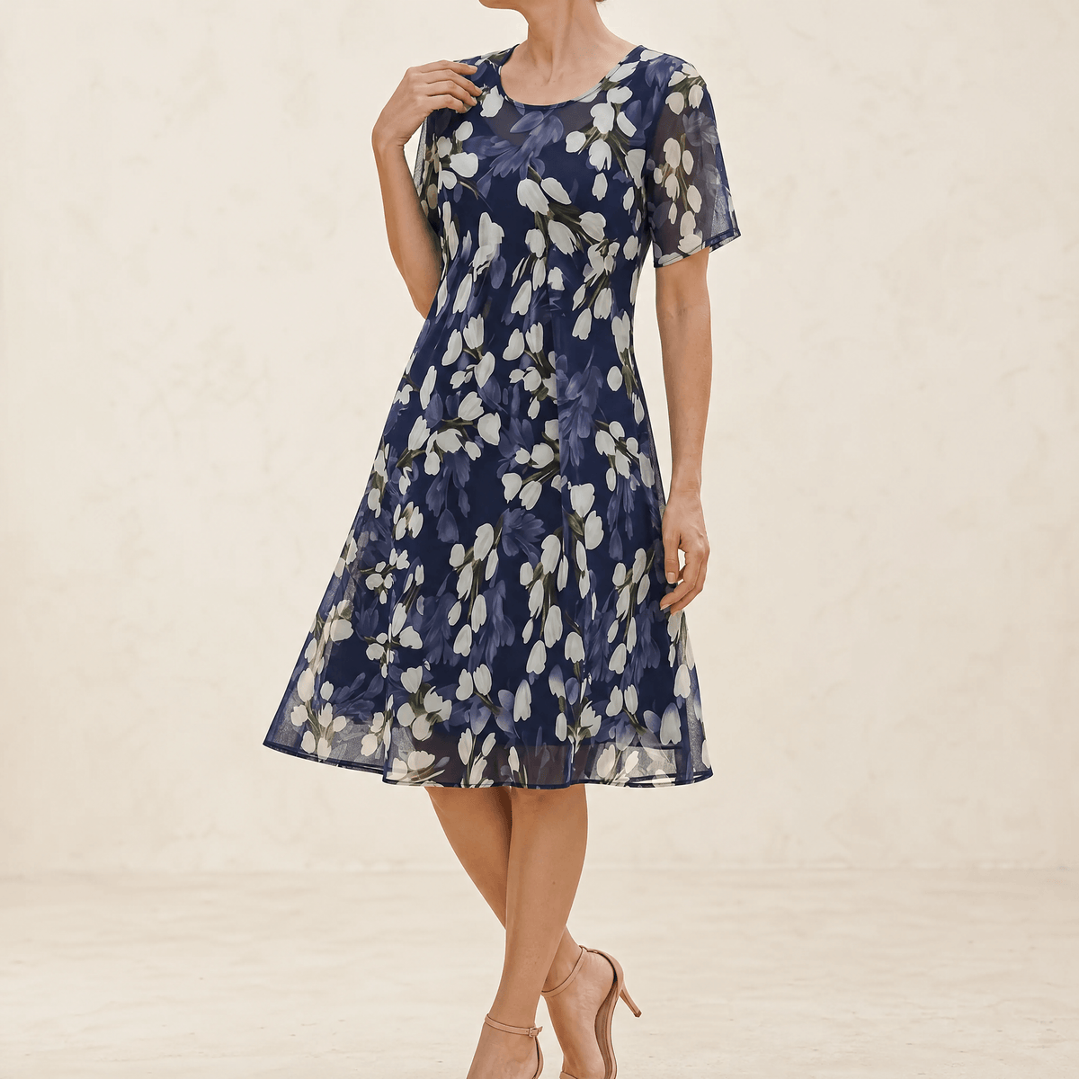 Fiorenza – vestido midi de flores elegante