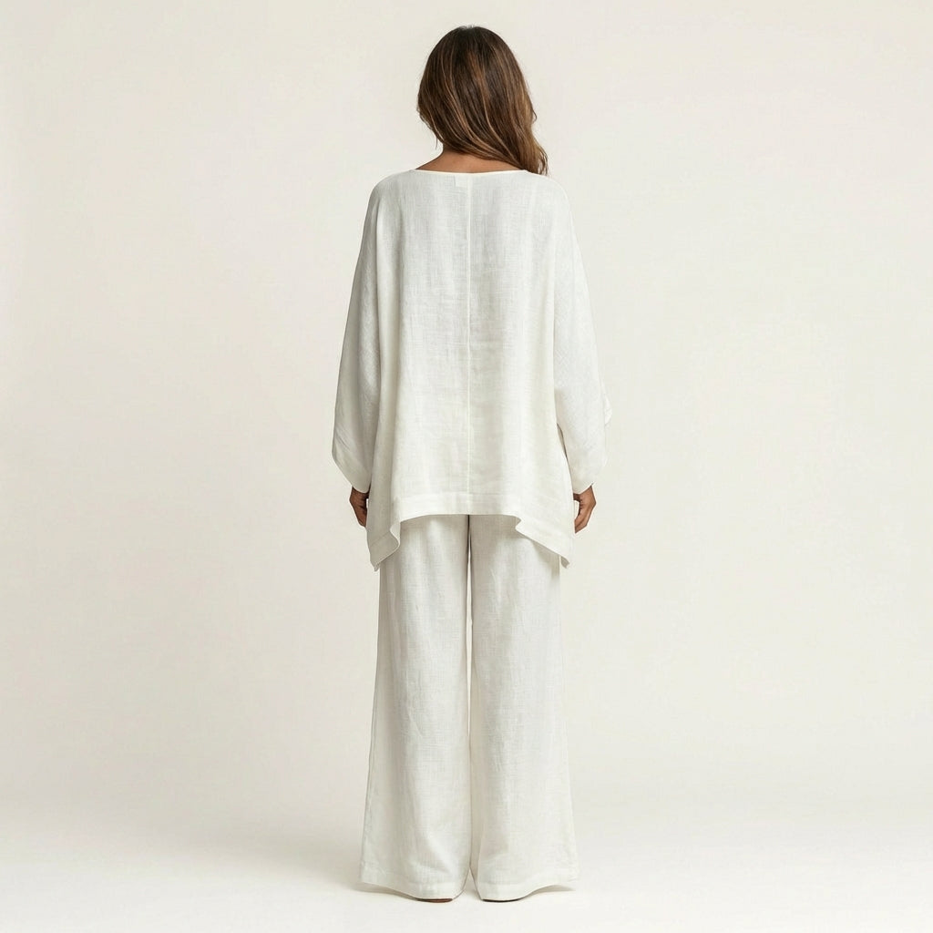 Marina – conjunto boho de mezcla de lino