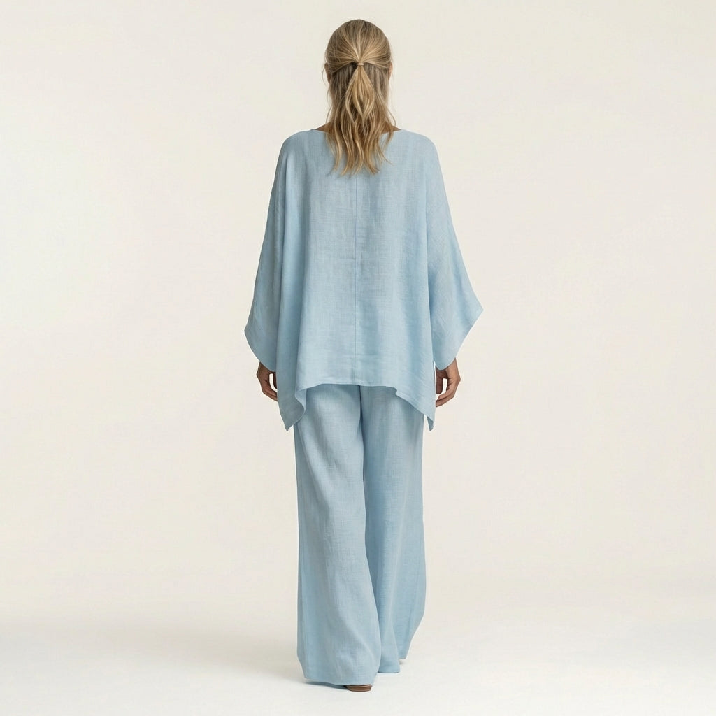 Marina – conjunto boho de mezcla de lino