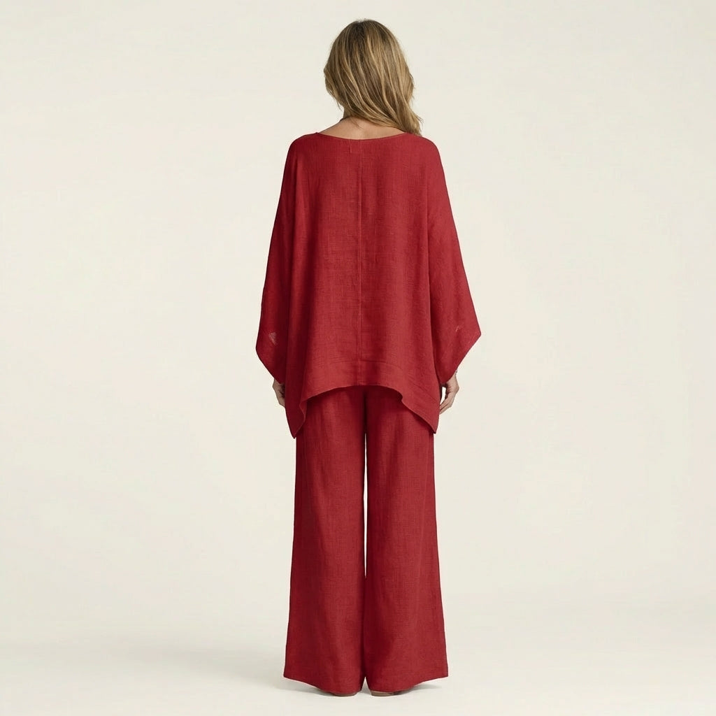 Marina – conjunto boho de mezcla de lino