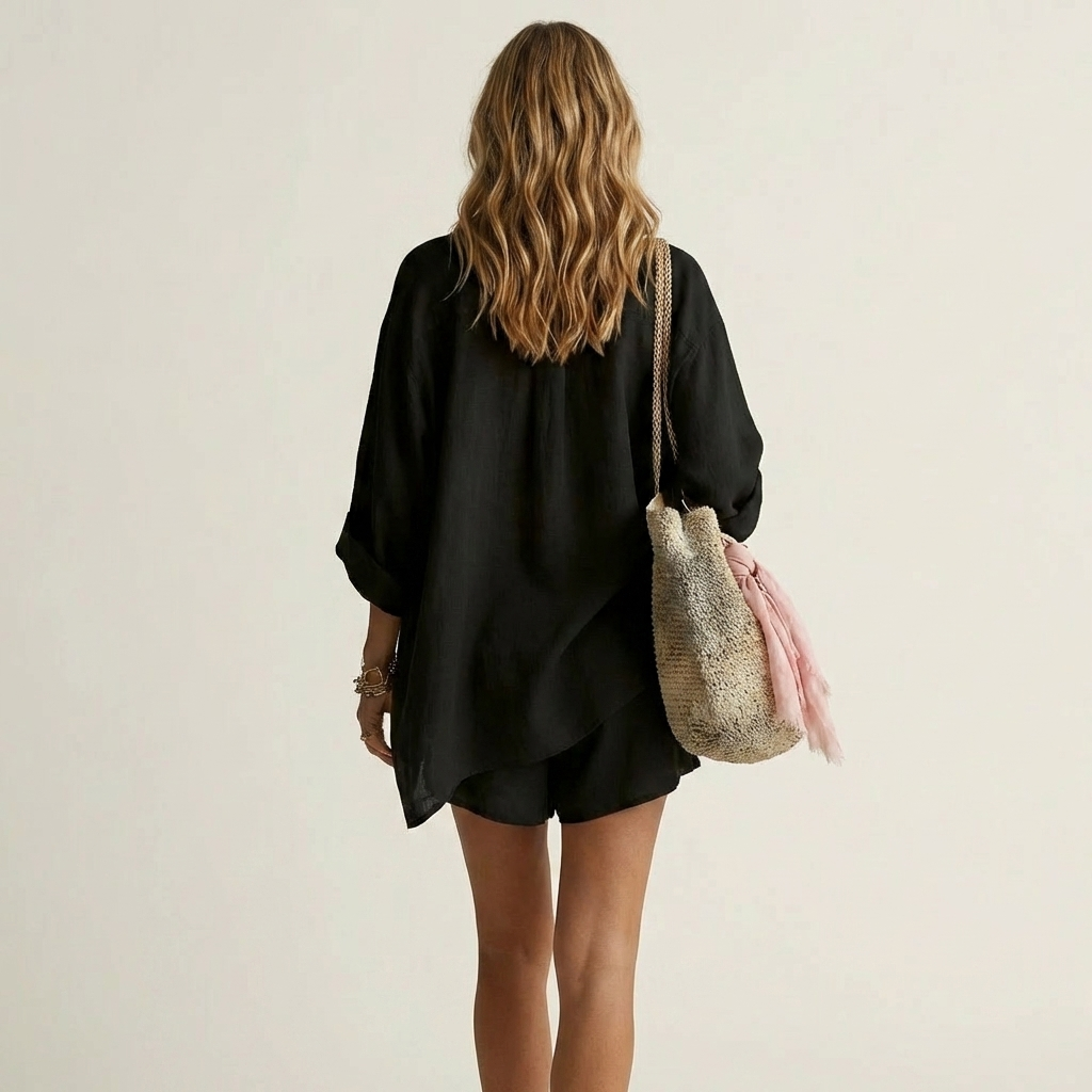 Sonia – conjunto de camisa oversize y short