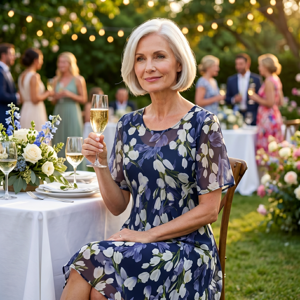 Fiorenza – vestido midi de flores elegante