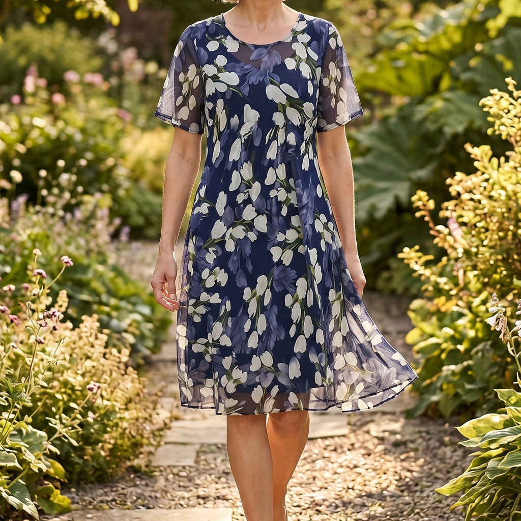 Fiorenza – vestido midi de flores elegante