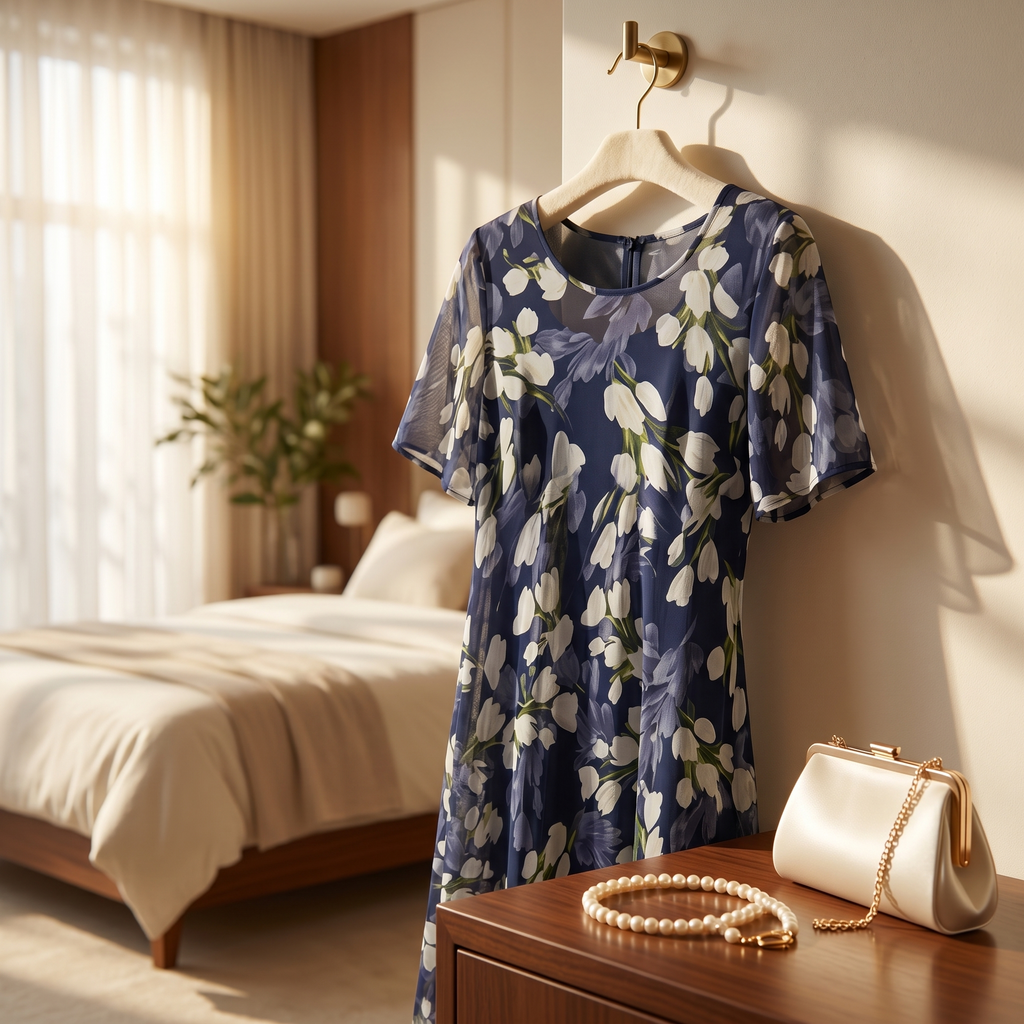 Fiorenza – vestido midi de flores elegante