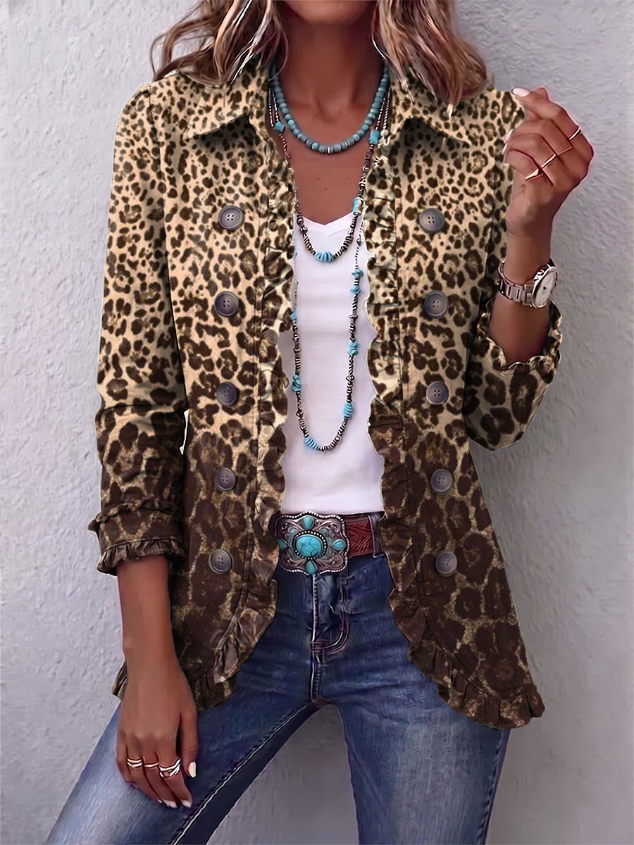 Nerea – chaqueta de leopardo con volantes